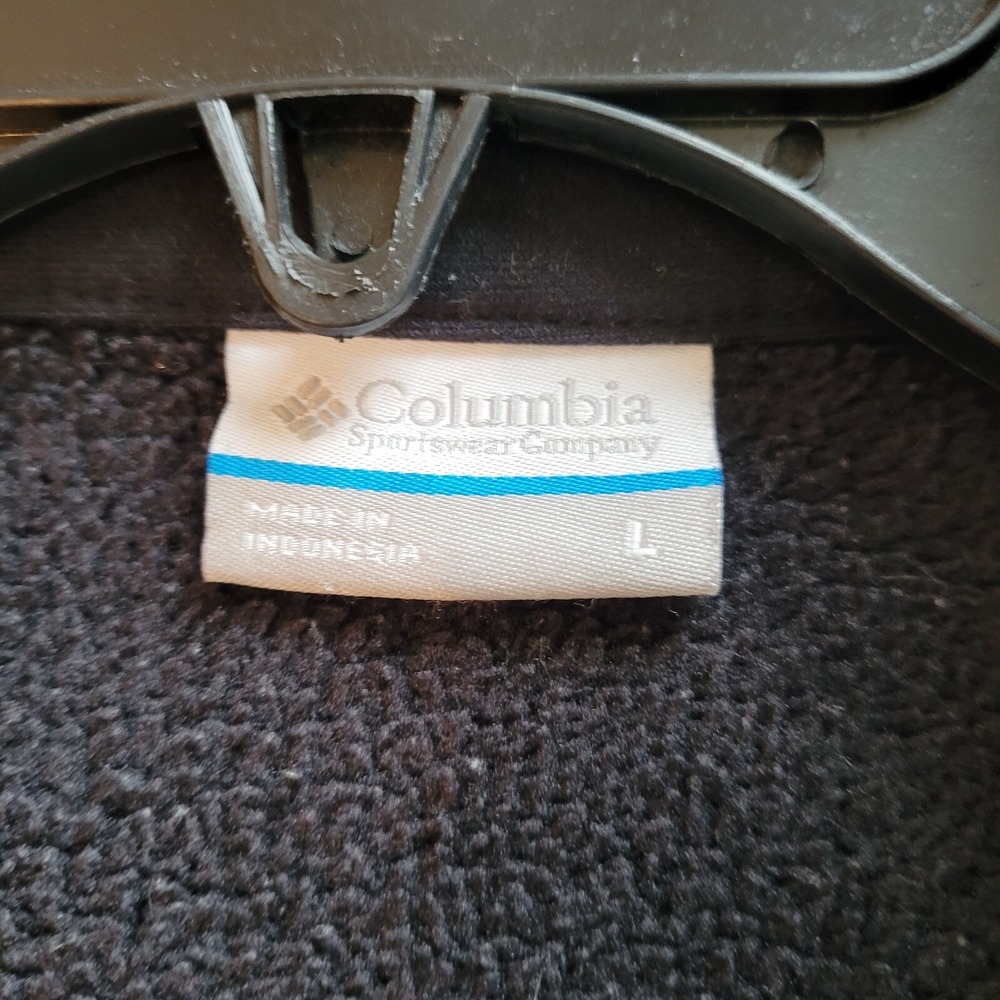 Columbia Mens Jacket Large Black Altitude Aspect Full Zip Fleece Outdoors 17142x - Picture 7 of 13